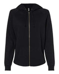 Independent Trading Co. Women's California Wave Wash Full-Zip Hooded Sweatshirt-1