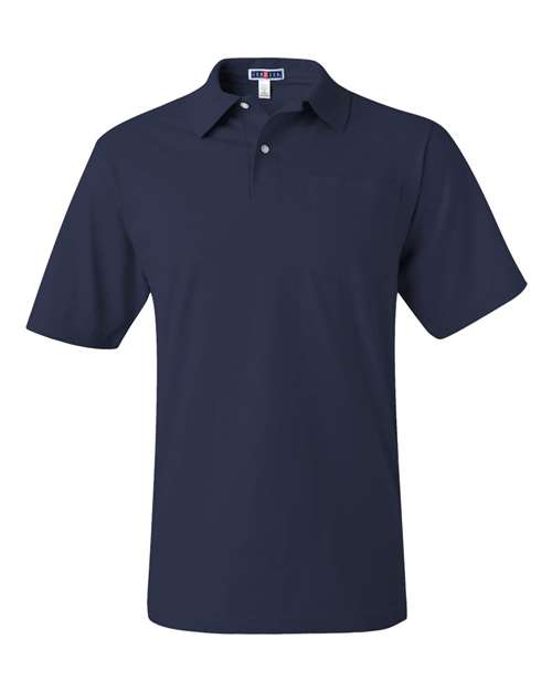 JERZEES Men's SpotShield 50/50 Polo with Pocket-1
