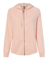 Independent Trading Co. Women's California Wave Wash Full-Zip Hooded Sweatshirt-1