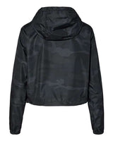 Independent Trading Co. Women's Lightweight Quarter-Zip Pullover Crop Windbreaker-2