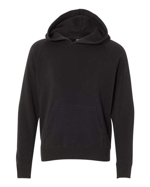 Independent Trading Co. Youth Lightweight Special Blend Raglan Hooded Sweatshirt-1