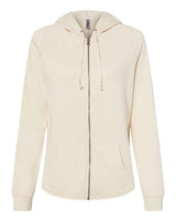 Independent Trading Co. Women's California Wave Wash Full-Zip Hooded Sweatshirt-1