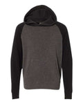 Independent Trading Co. Youth Lightweight Special Blend Raglan Hooded Sweatshirt-1