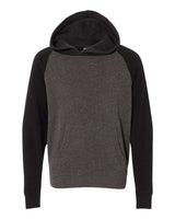 Independent Trading Co. Youth Lightweight Special Blend Raglan Hooded Sweatshirt-1