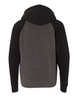 Independent Trading Co. Youth Lightweight Special Blend Raglan Hooded Sweatshirt-2