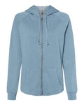 Independent Trading Co. Women's California Wave Wash Full-Zip Hooded Sweatshirt-1