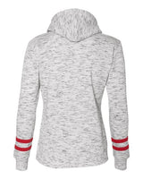 J. America Women’s Mélange Fleece Striped-Sleeve Hooded Sweatshirt-2