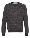 JERZEES Men's Snow Heather French Terry Crewneck Sweatshirt-1