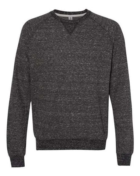 JERZEES Men's Snow Heather French Terry Crewneck Sweatshirt-1