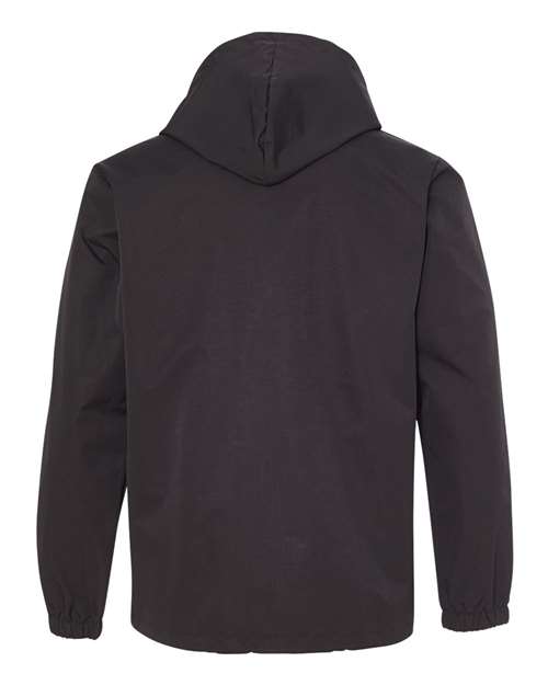 Independent Trading Co. Men's Water-Resistant Hooded Windbreaker-2