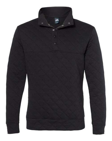J. America Men's Quilted Half-Snap Pullover-1