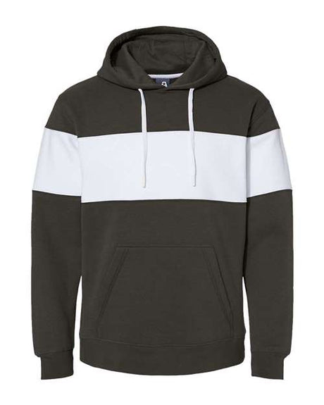 J. America Men's Varsity Fleece Colorblocked Hooded Sweatshirt-1