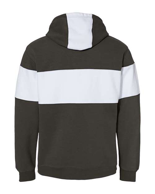 J. America Men's Varsity Fleece Colorblocked Hooded Sweatshirt-2