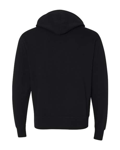 Independent Trading Co. Men's Heathered French Terry Full-Zip Hooded Sweatshirt-2