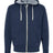 Independent Trading Co. Men's Heathered French Terry Full-Zip Hooded Sweatshirt-1