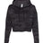 Independent Trading Co. Women’s Lightweight Crop Hooded Sweatshirt-1