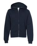 Independent Trading Co. Youth Midweight Full-Zip Hooded Sweatshirt-1