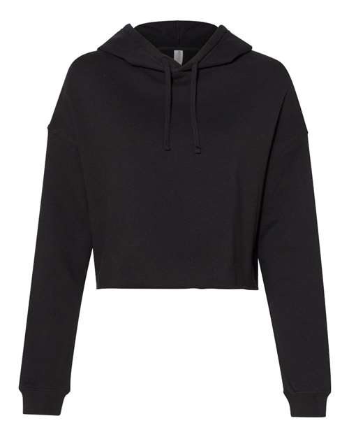 Independent Trading Co. Women’s Lightweight Crop Hooded Sweatshirt-1