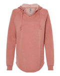 Independent Trading Co. Women’s Lightweight California Wave Wash Hooded Sweatshirt-1