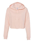 Independent Trading Co. Women’s Lightweight Crop Hooded Sweatshirt-1