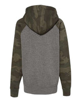 Independent Trading Co. Youth Lightweight Special Blend Raglan Hooded Sweatshirt-2