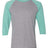 JERZEES Men's Triblend Three-Quarter Raglan Baseball T-Shirt-1