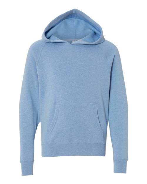 Independent Trading Co. Youth Lightweight Special Blend Raglan Hooded Sweatshirt-1