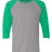 JERZEES Men's Triblend Three-Quarter Raglan Baseball T-Shirt-1