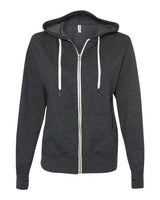 Independent Trading Co. Men's Heathered French Terry Full-Zip Hooded Sweatshirt-1