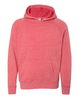 Independent Trading Co. Youth Lightweight Special Blend Raglan Hooded Sweatshirt-1