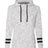 J. America Women’s Mélange Fleece Striped-Sleeve Hooded Sweatshirt-1