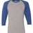 JERZEES Men's Triblend Three-Quarter Raglan Baseball T-Shirt-1