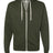Independent Trading Co. Men's Heathered French Terry Full-Zip Hooded Sweatshirt-1