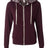 Independent Trading Co. Men's Heathered French Terry Full-Zip Hooded Sweatshirt-1