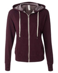 Independent Trading Co. Men's Heathered French Terry Full-Zip Hooded Sweatshirt-1