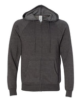 Independent Trading Co. Men's Special Blend Raglan Full-Zip Hooded Sweatshirt-1