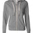 Independent Trading Co. Men's Heathered French Terry Full-Zip Hooded Sweatshirt-1