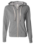 Independent Trading Co. Men's Heathered French Terry Full-Zip Hooded Sweatshirt-1