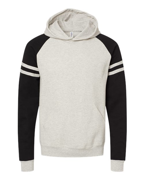 JERZEES Men's Nublend Varsity Colorblocked Raglan Hooded Sweatshirt-1