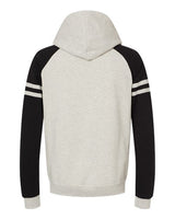 JERZEES Men's Nublend Varsity Colorblocked Raglan Hooded Sweatshirt-2