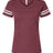 LAT Women's Football V-Neck Fine Jersey Tee-1