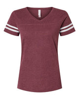 LAT Women's Football V-Neck Fine Jersey Tee-1