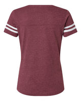 LAT Women's Football V-Neck Fine Jersey Tee-2