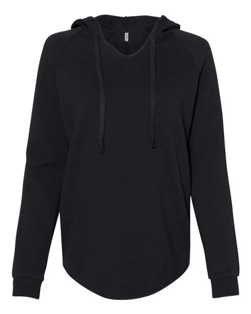 Independent Trading Co. Women’s Lightweight California Wave Wash Hooded Sweatshirt-1