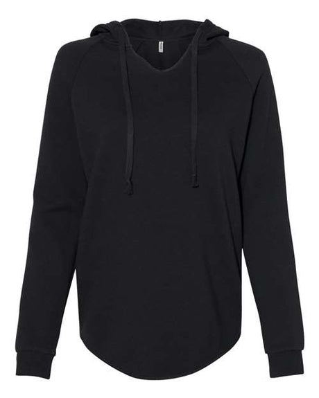 Independent Trading Co. Women’s Lightweight California Wave Wash Hooded Sweatshirt-1