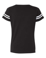 LAT Women's Football V-Neck Fine Jersey Tee-2
