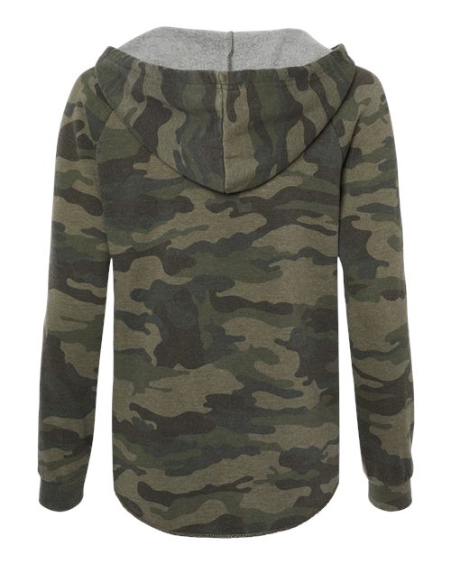 Independent Trading Co. Women’s Lightweight California Wave Wash Hooded Sweatshirt-2