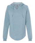 Independent Trading Co. Women’s Lightweight California Wave Wash Hooded Sweatshirt-1