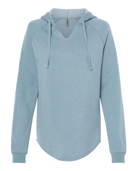 Independent Trading Co. Women’s Lightweight California Wave Wash Hooded Sweatshirt-1