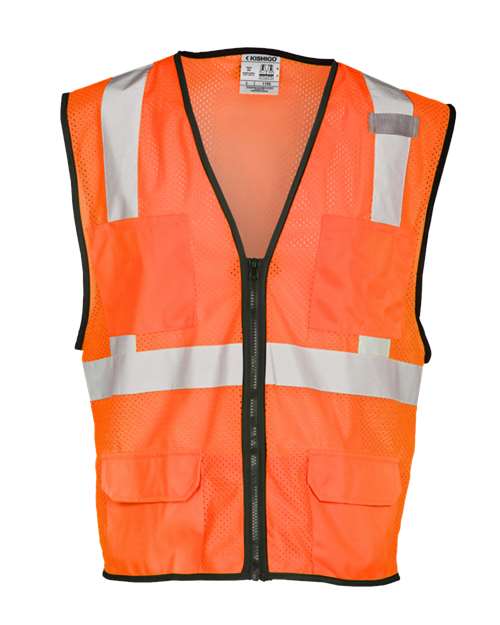 Kishigo Men's Economy Mesh 6-Pocket Vest-1